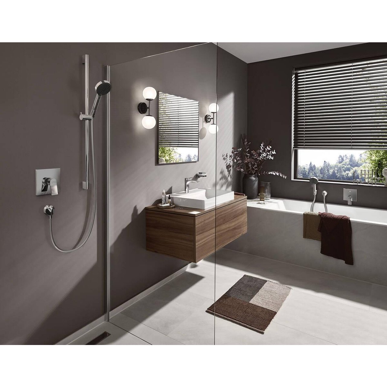 Смесител за душ за вграждане | HANSGROHE Vivenis хром