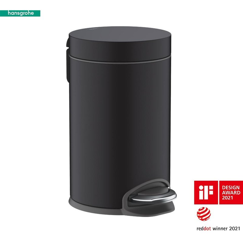 Кошче за тоалетна цвят черен мат | HANSGROHE AddStoris
