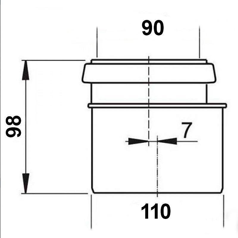 Редукция за тръба ф90/110 | GROHE 42242000