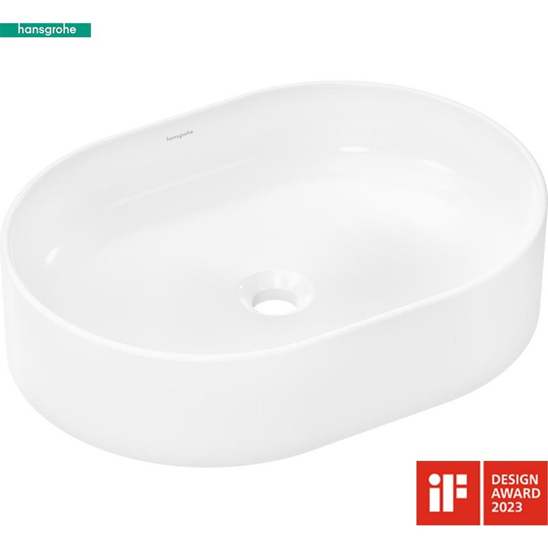 umu様 Овален умивалник тип купа 55см | HANSGROHE Xuniva U